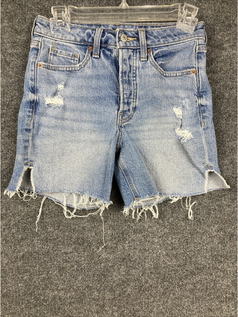 Old Navy Womens Size 0 High Rise O.G. Straight Distressed Cutoff Denim Shorts
